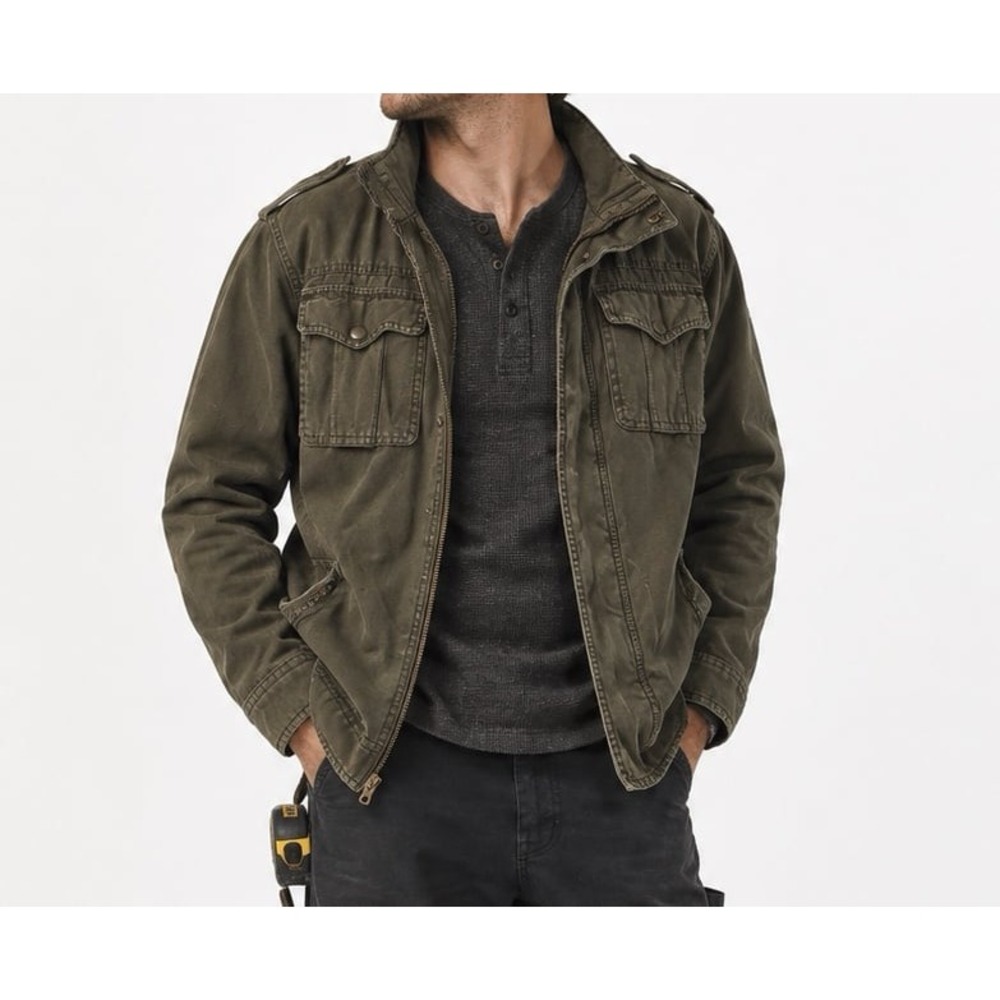 Levi's Vintage Utility Style Jacket (Small) Faded Wash Wear with Sherpa lining